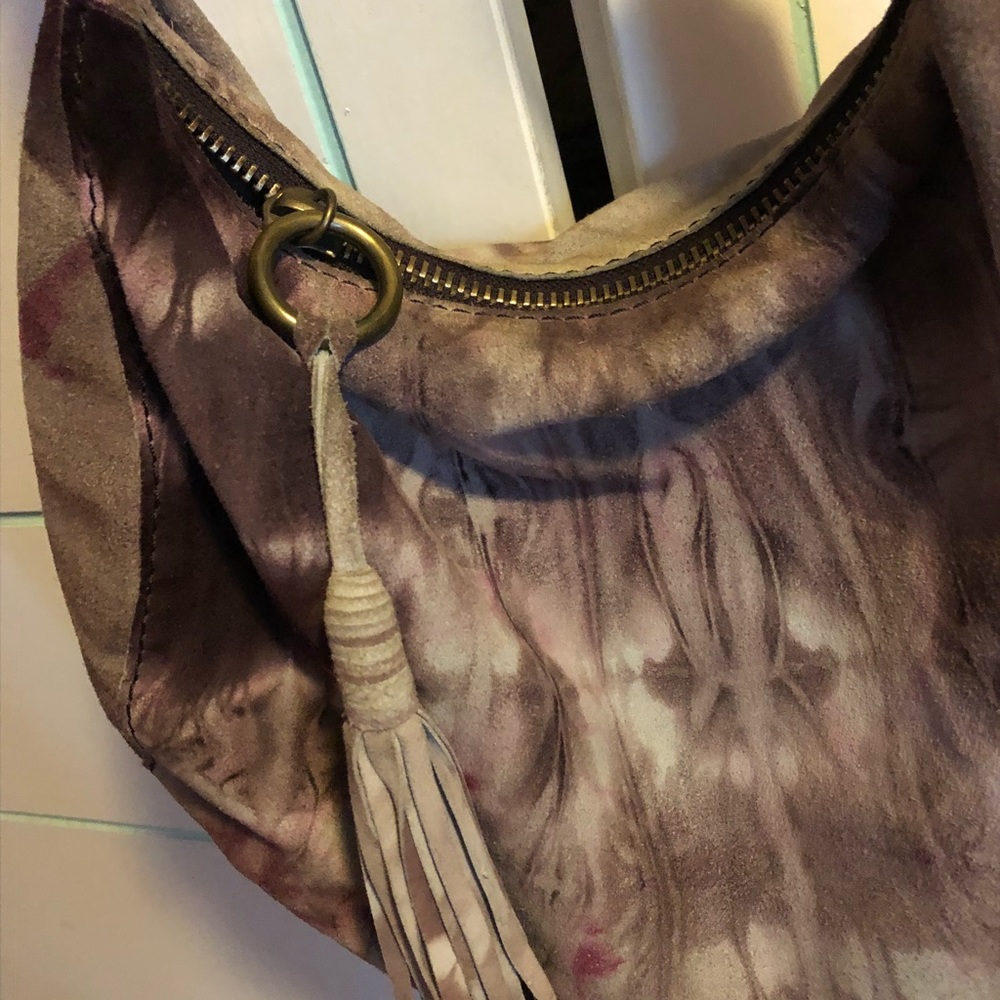 Lucky Brand Hobo suede /leather bag